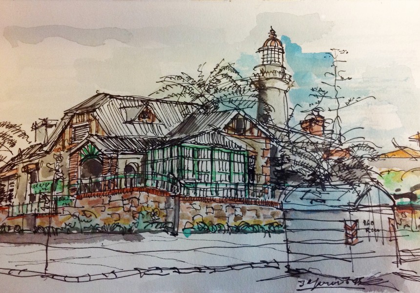 Atalaya: croquis del Arquitecto Jose Eduardo Mariño