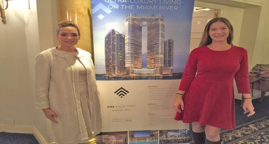 Adriana Vargas Hernandez, Directora de Ventas One River Point y Sabina Covo, Directora de Sabina Covo Communications.